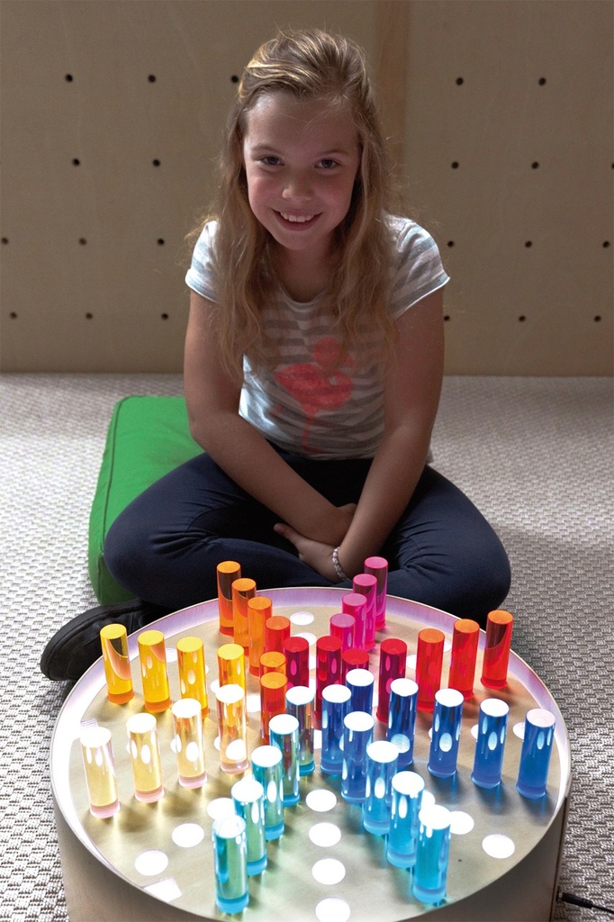 Runder Lochrahmen für Acryl Zylinder