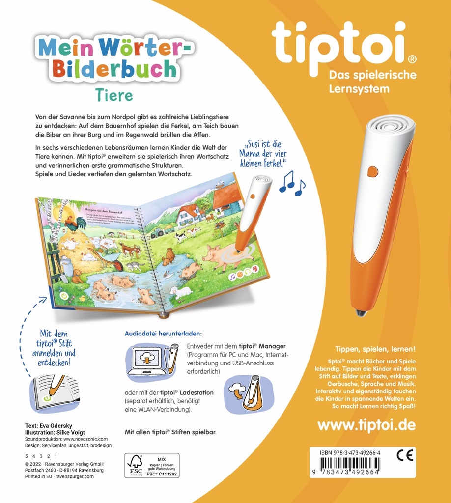 tiptoi® Buch - Die große Wimmelreise der Tiere