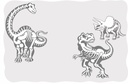 Lagen-Puzzle "Dinosaurier"