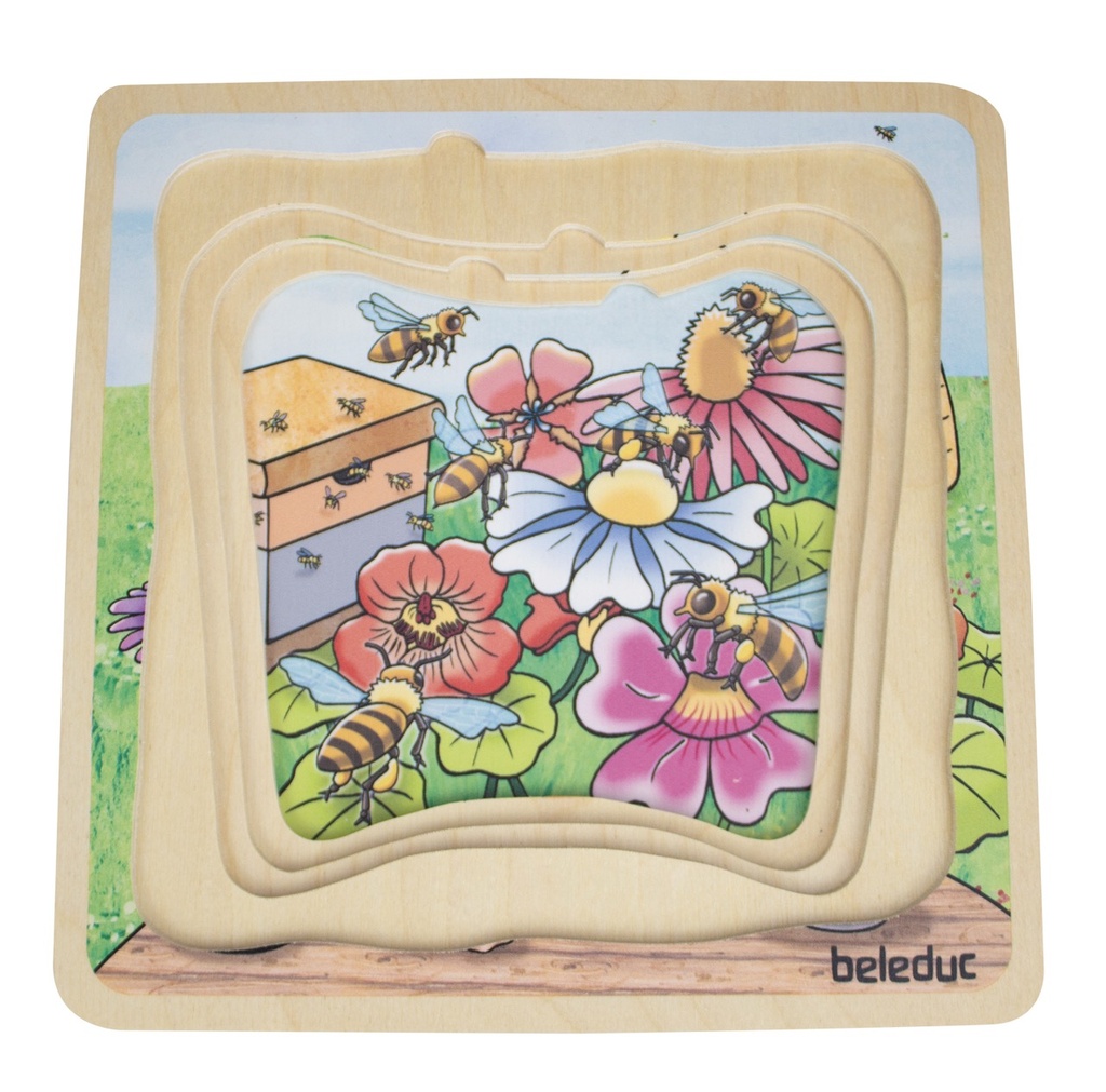 Lagen-Puzzle "Honig"