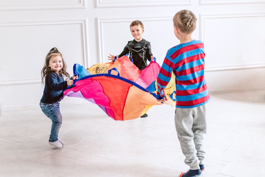 Spiel - Fallschirm 5m, 28 Griffe