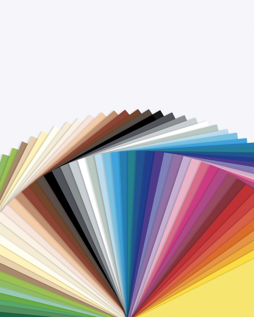 Tonpapier 130g/m², 50x70cm, 50 Farben sortiert