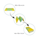 3-in-1 faltbare Spielmatte Tipi-Zelt & Boot