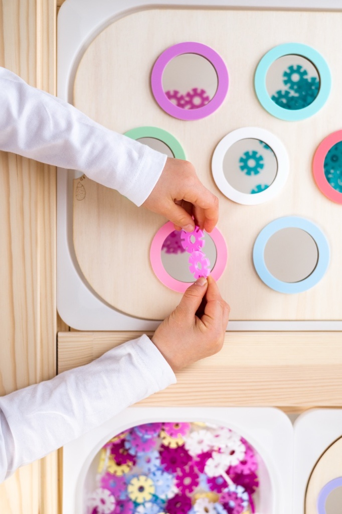 Sortierplatte Pastellfarben klein