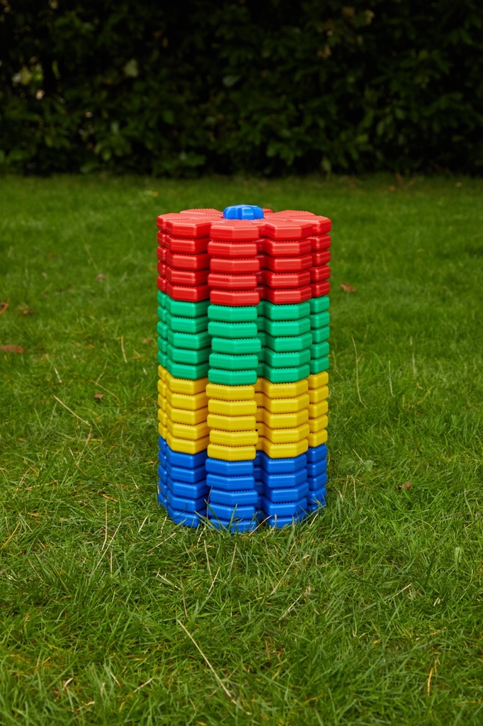 Mega Bau-Achtecke - 42 Teile bunt