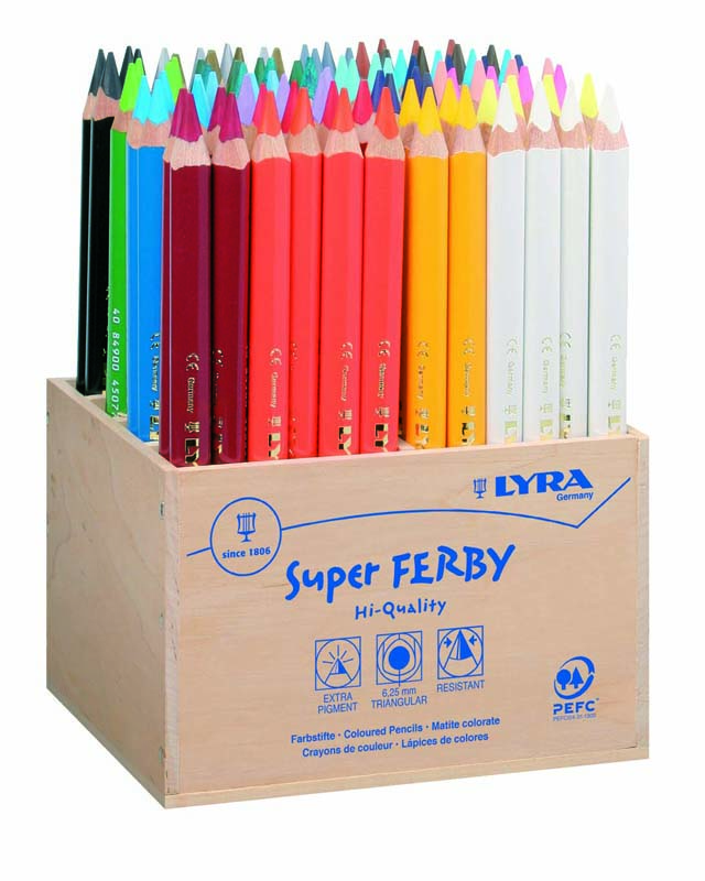 SUPER FERBY lack Holzbox (96 Stück)