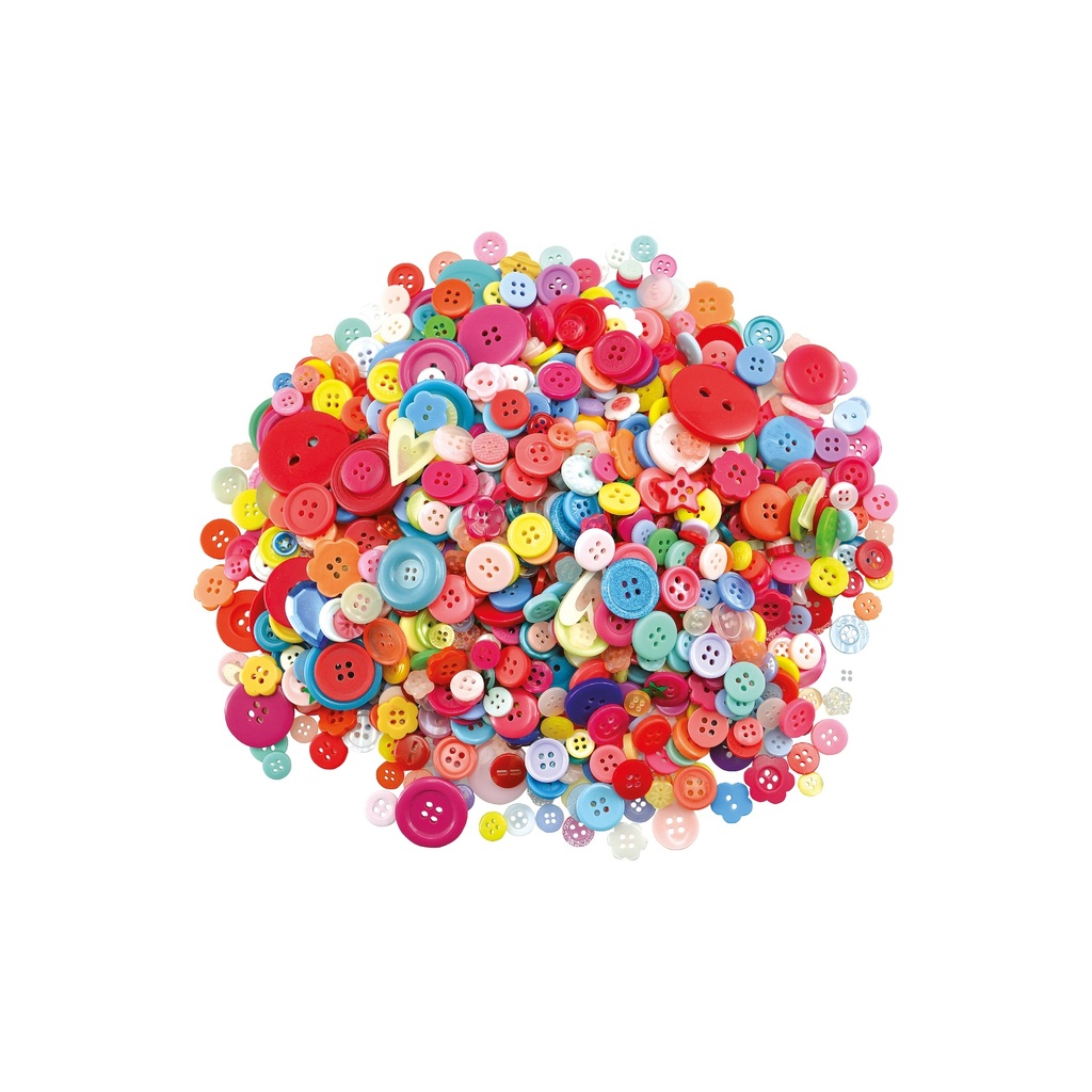 Knöpfe 500g, gemischt 