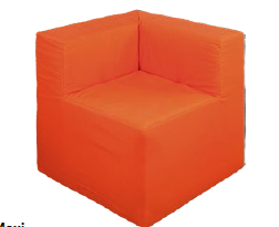 Relax Ecke Sitzhöhe 26cm Kunstleder B 35 / T 35 / H 50 cm