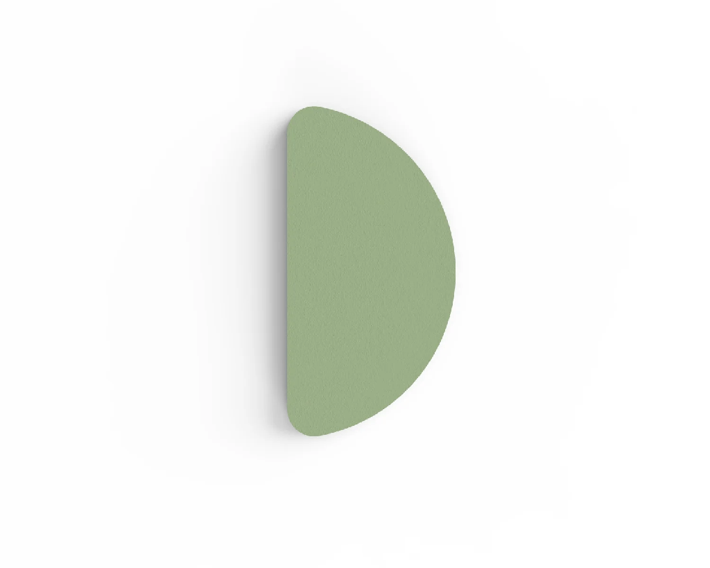 Selbstklebendes Akustikpaneel Halbkreis GRÜN - 8 Stück 