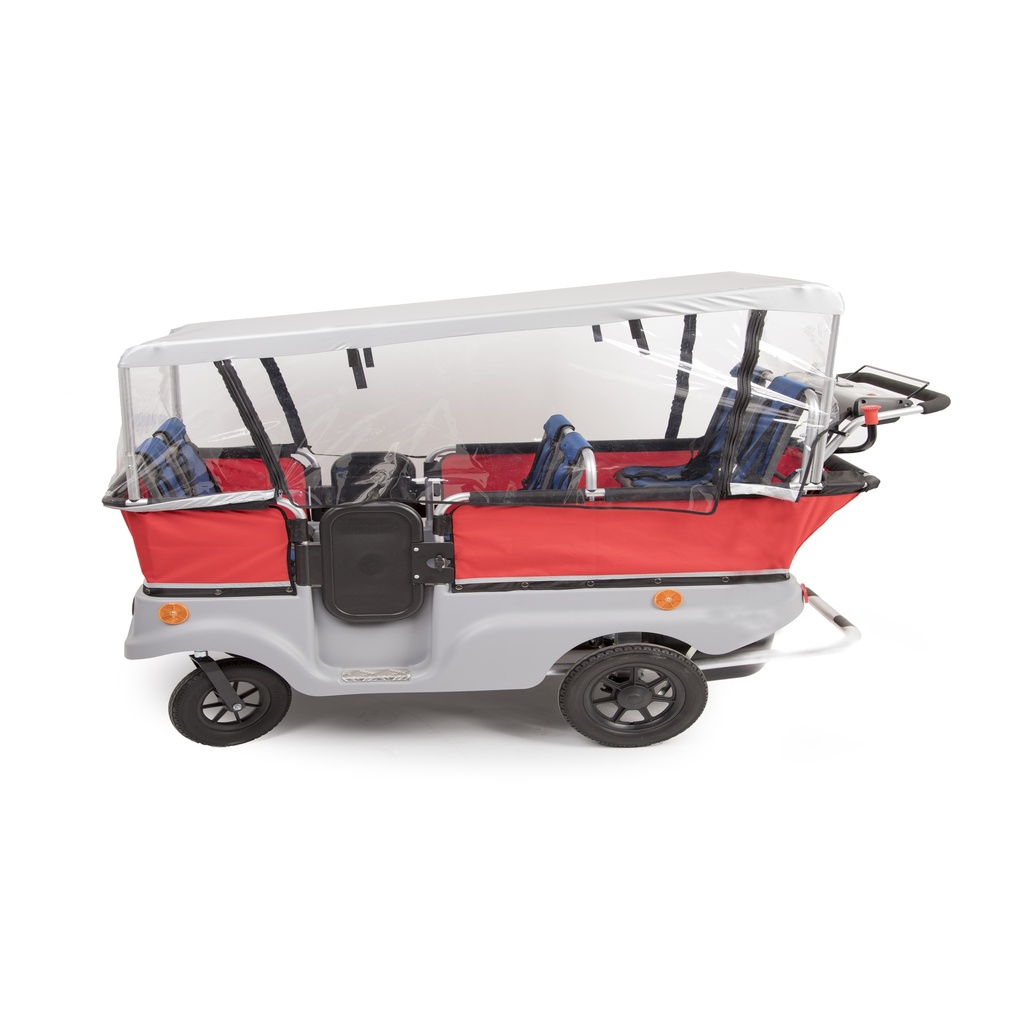 Regenschutz E-Turtle Kinderbus für 6 Kinder