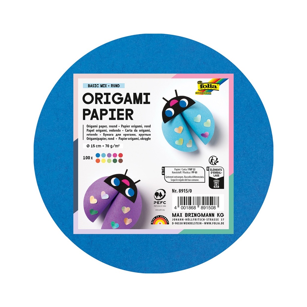 Faltblätter Rund 100 Blatt