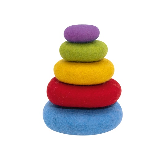 [103352] Filz-Stapelsteine - 5er Set
