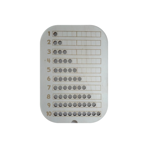 [106230S] Zahlenplatte klein 1-10-Platte